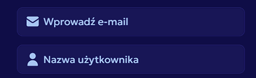 Podaj adres e-mail i nazwę użytkownika Podaj adres e-mail i nazwę użytkownika